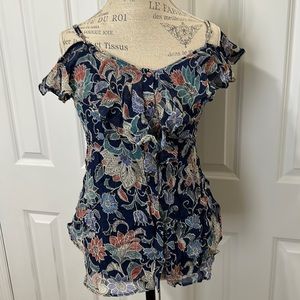 Anthropologie Spaghetti strap/drop shoulder blouse. Women’s size 8